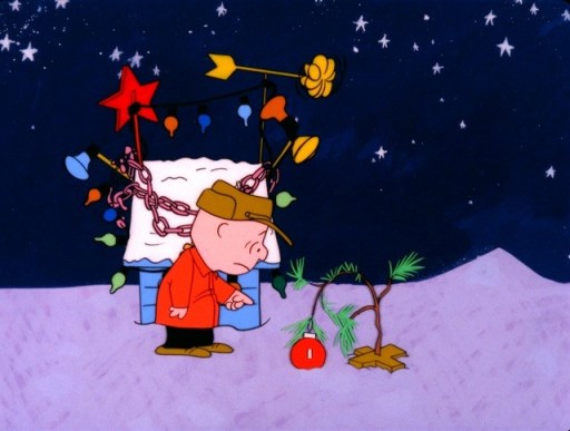 Except for A Charlie Brown Christmas. I DVRed it. But my heart is like that tree. Barren and bare.